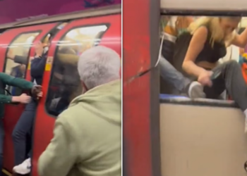 Frika nga një alarm për zjarr, pasagjerët thyejnë xhamat e trenit…