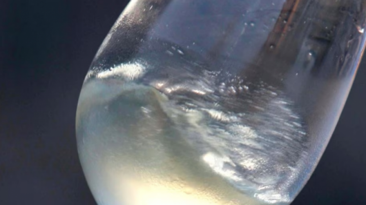 Ja pse flluskat e shampanjës ngjiten në vijë të drejtë