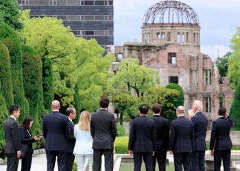 Udhëheqësit e G7-s nderojnë viktimat e bombës atomike të Hiroshimës
