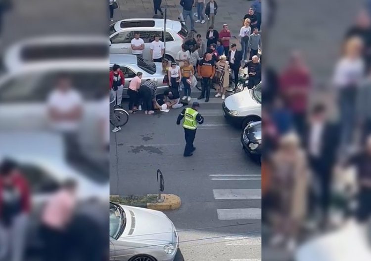 FOTO/ Përplaset te vijat e bardha këmbësorja në Shkodër