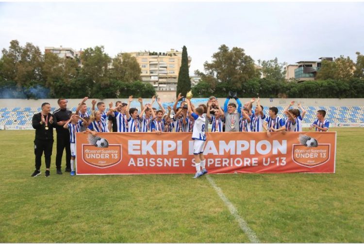 Tirana U-13 shpallet kampion i ‘Abissnet Superiore’
