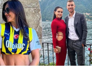 Gruaja e Dzekos poston me fanellën e Fenerbahce