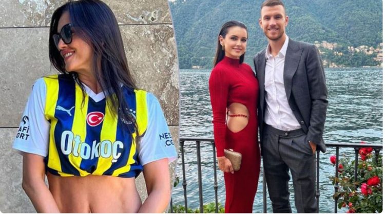 Gruaja e Dzekos poston me fanellën e Fenerbahce