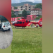 VIDEO/ Aksidenti në Prrenjas, njëri prej të plagosurve transportohet me helikoper në Tiranë