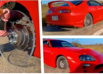 Toyota Supra sfidon fizikën me “rrota prej xhami”