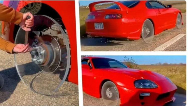 Toyota Supra sfidon fizikën me “rrota prej xhami”