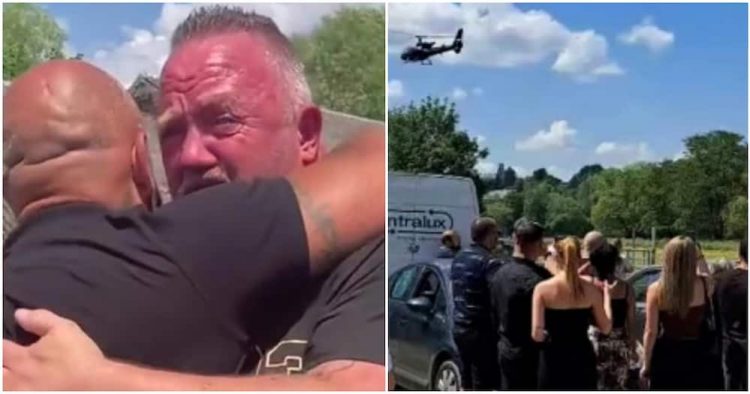 Falsifikoi vdekjen, 45-vjeçari shfaqet në funeralin e tij me helikopter