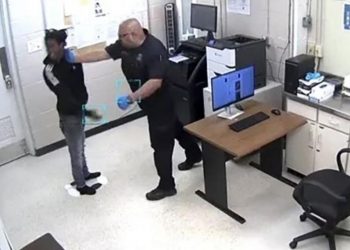 VIDEO tronditëse, polici godet me grusht adoleshentin