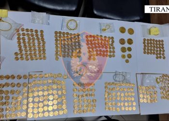 Shisnin online monedha floriri të vjedhura, arrestohen babë e bir