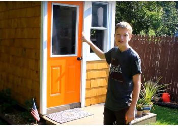 Si i ndërtoi vetes një djalosh 13-vjeçar një shtëpi prej vetëm 8 metrash katrorë