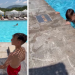 Luizi kalon ditën në pishina me kunatin e tij të vogël (VIDEO)
