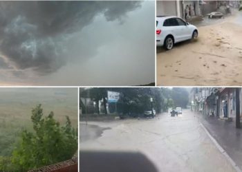 Përmbytet Kosova, shi i rrëmbyeshëm dhe erë e fuqishme në disa qytete