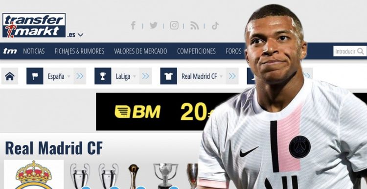 ‘Transfermarkt’ është “kundër” blerjes së Mbappe nga Reali