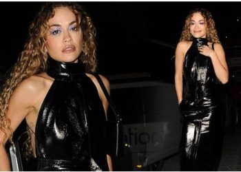 Rita Ora duket magjepsëse me fustan të zi