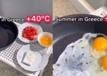 I nxehti ekstrem/ Omletën mund ta gatuani duke lënë tiganin në diell