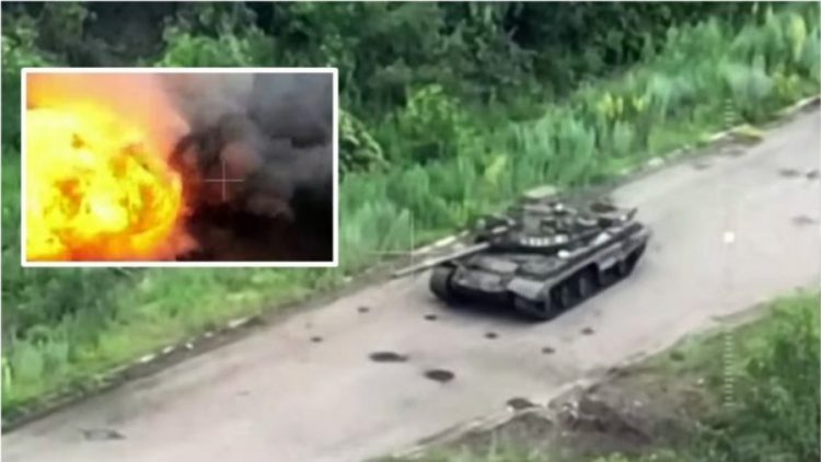 “Si në videogame”, tanku rus hidhet në erë nga raketa e ukrainasve