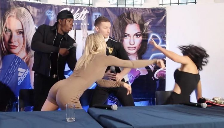 Shtyrje dhe ofendime në prag ndeshjen mes modeleve të “OnlyFans”