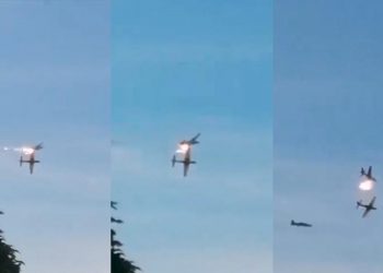 VIDEO/ Dy avionë përplasen me njëri-tjetrin gjatë stërvitjes në Kolumbi