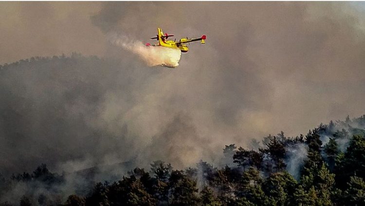 Po shuante flakët, rrëzohet avioni ‘Canadair’ në Greqi