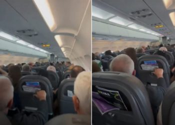 VIDEO/ Panik dhe ulërima në avionin e mbushur me shqiptarë, çfarë ndodhi