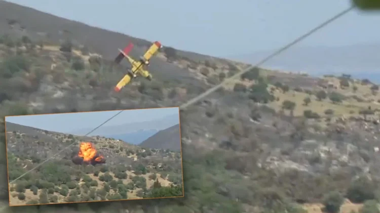 VIDEO e momentit kur ‘Canadair’ rrëzohet, humbin jetën dy pilotët