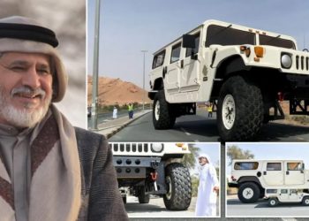 Sheiku që shëtitet me Hummer-in më të madh, dhoma gjumi dhe për miq