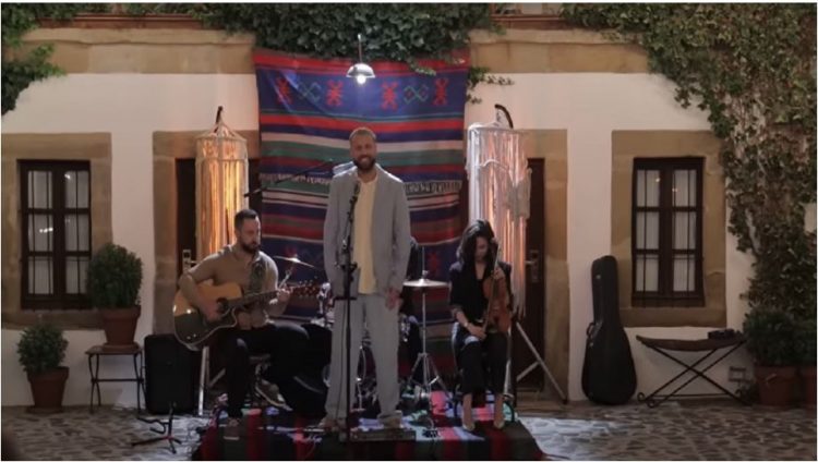 VIDEO/ Luiz Ejlli performon live në sheshxhirimin e filmit “Në kuadër të dashurisë”