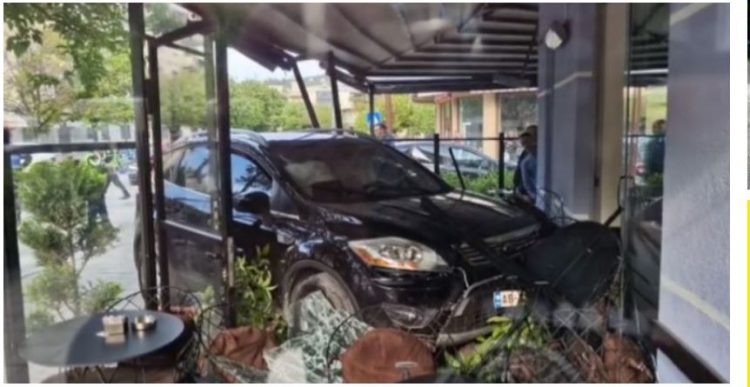 Ndodhi dhe kjo! Makina ‘futet’ në lokal në Tiranë, plagos 2 persona