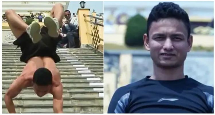 I riu thyen rekord, zbret 75 shkallë me duar (VIDEO)