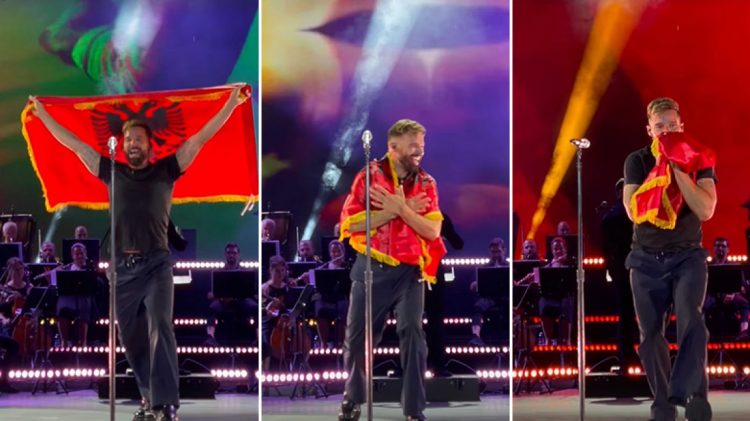 “Ju dua Tirana”, Ricky Martin puth flamurin shqiptar në koncert