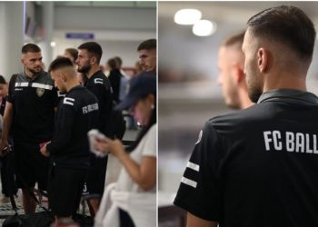 Ballkani arrin në Belfast për ndeshjen e kthimit ndaj Larnes