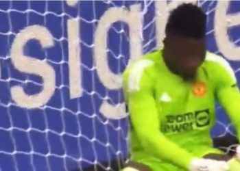 U ble me bujë, Onana pëson gol nga mesi i fushës