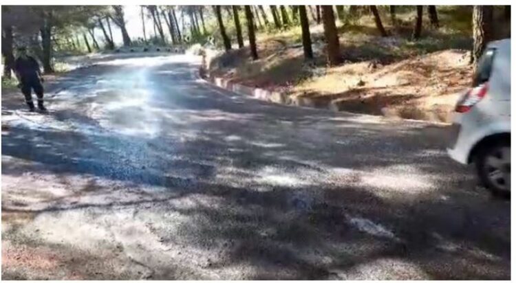 Rruga ‘lahet’ me naftë në Krujë, ç’ka ndodhur