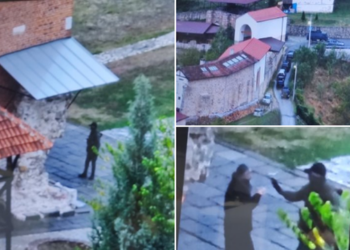 Policia e Kosovës ka hyrë brenda manastirit të Banjskës?