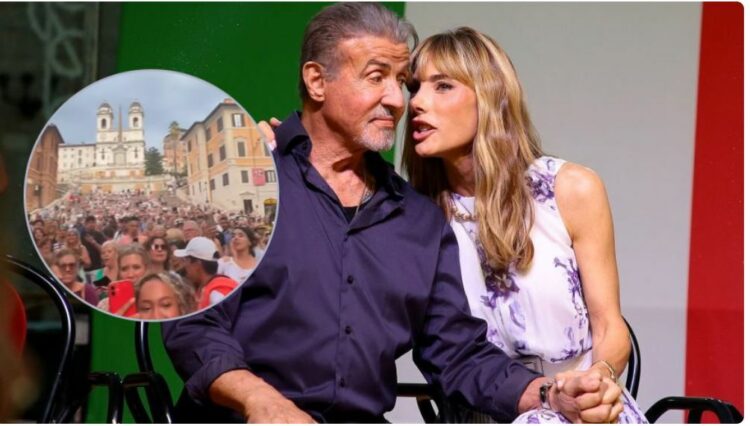 Sylvester Stalone mbledh një ‘lumë’ njerëzish në Romë