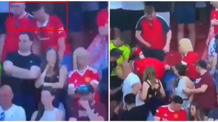 Humbja nuk përballohet, tifozi i United bie pa ndjenja (VIDEO)