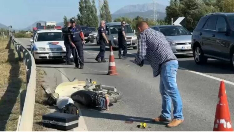 Trajleri përplas motorçikletën, plagoset rëndë drejtuesi në Lezhë-Laç