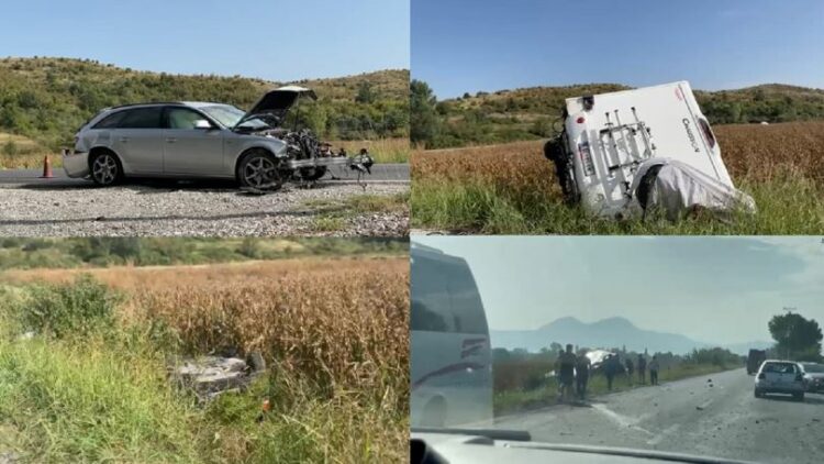 Aksident i trefishtë në aksin Lezhë-Shkodër, dy vajza në spital