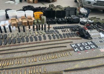 FOTO/ Ja armatimi i sekuestruar në Manastirin e Banjskës nga Policia