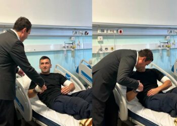 Del nga spitali polici i plagosur dje nga terroristët serbë