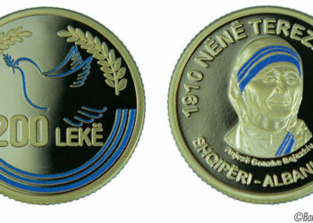 Banka e Shqipërisë monedhë përkujtimore për Nënë Terezën