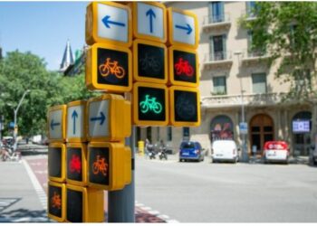 Semaforë me 16 ekrane në Barcelonë