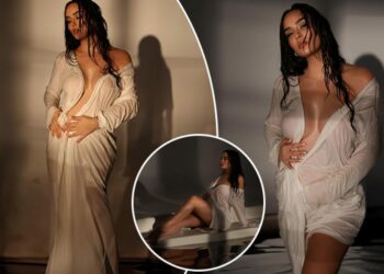 Xhensila Myrtezaj me fotosesion artistik gjatë shtatzënisë së dytë