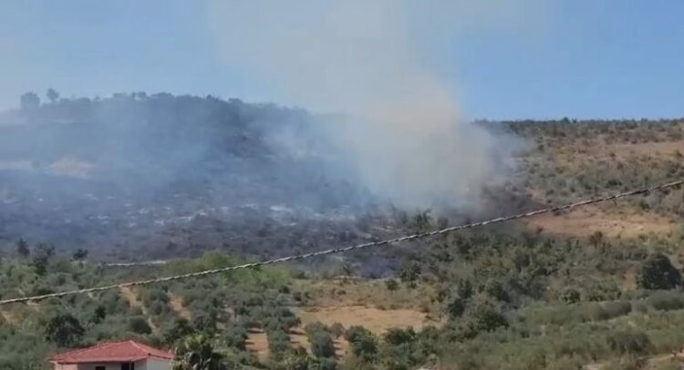 Zjarri masiv përfshin kodrat e Vajkanit në Fier