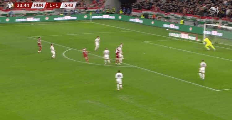 VIDEO/ “Bombardohet” porta e Serbisë, shikoni eurogolin e Hungarisë
