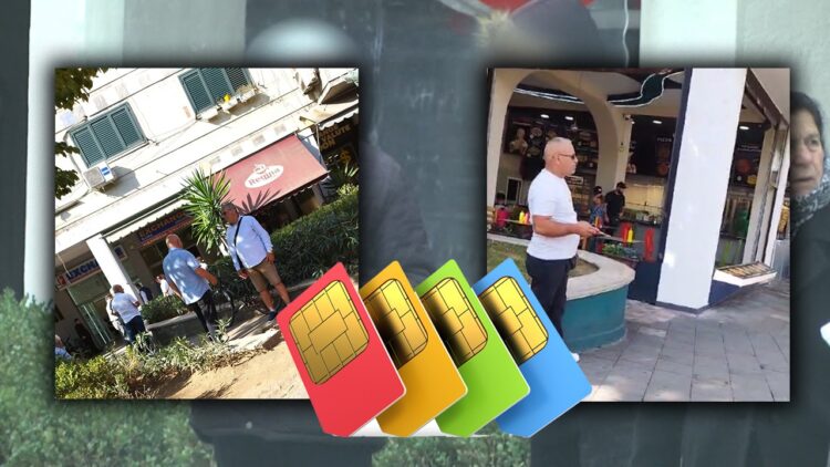Shiten karta SIM të paregjistruara në mes të Tiranës, përdoren për krime