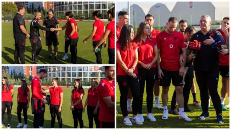 “Ne jemi një”, mesazhi i fortë i Dukës kur kombëtarja e vajzave vizitoi kuqezinjtë