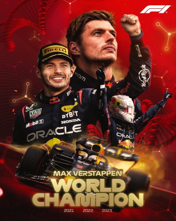 Verstappen shpallet kampion bote për të tretën herë