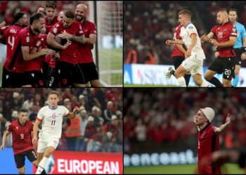 Shqipëria fundos Çekinë, kuqezinjtë me një këmbë në Euro2024