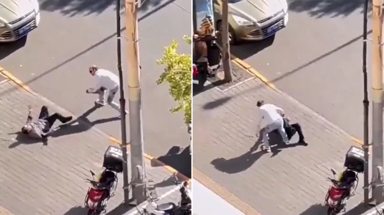 Del video/ Momenti kur diplomati izraelit u godit me thikë në Pekin